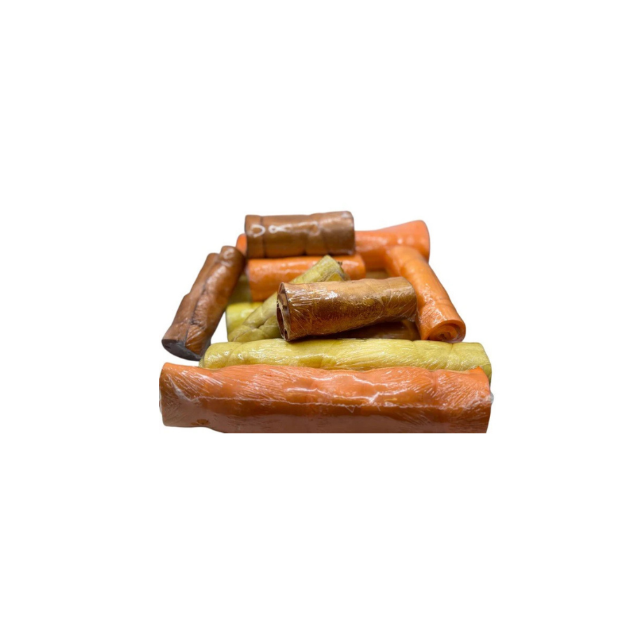 Cheek Rolls for Dogs 6" & 12" (No-Rawhide)