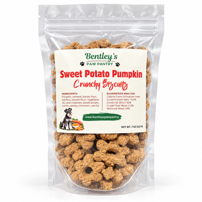 Bentley's Paw Pantry Sweet Potato Pumpkin oven-baked dog biscuits